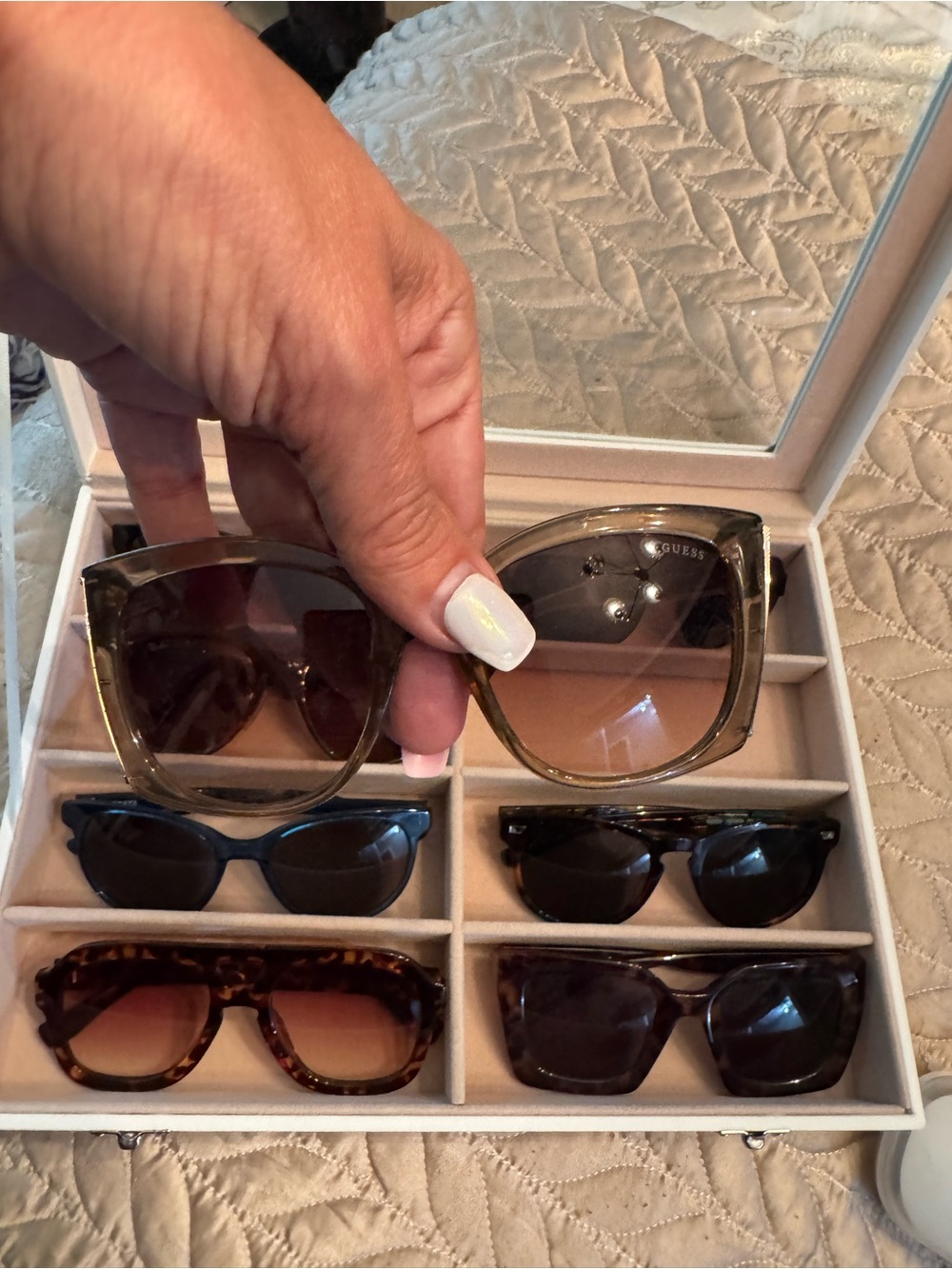 Guess Brown Gradient Cat-Eye Women's Sunglasses